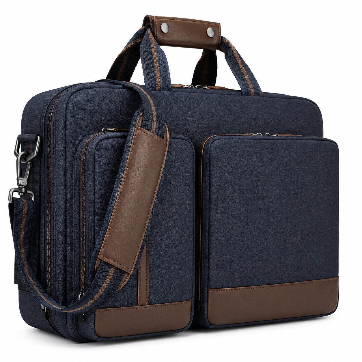 Sacoche pour ordinateur portable 15 pouces bleu et marron homme affaire