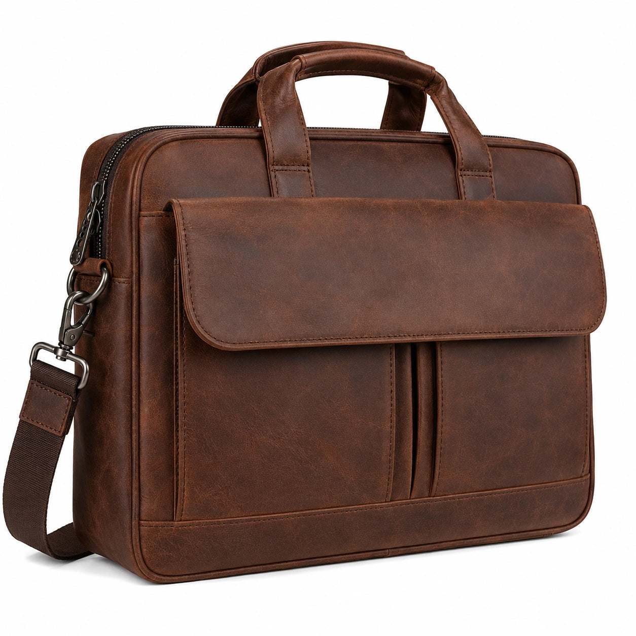 Sacoche Élégante pour Ordinateur Portable 15,6'' Marron