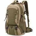 Sac à dos de randonnée 40L vert kaki avec multiples compartiments
