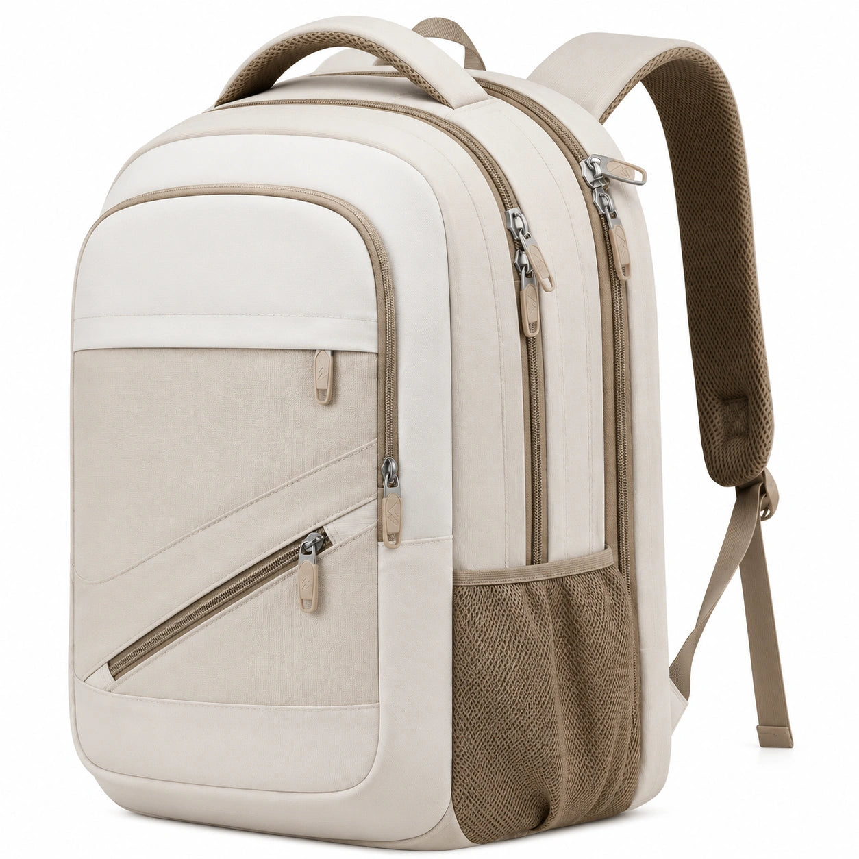 Sac à dos pour ordinateur portable beige 25L